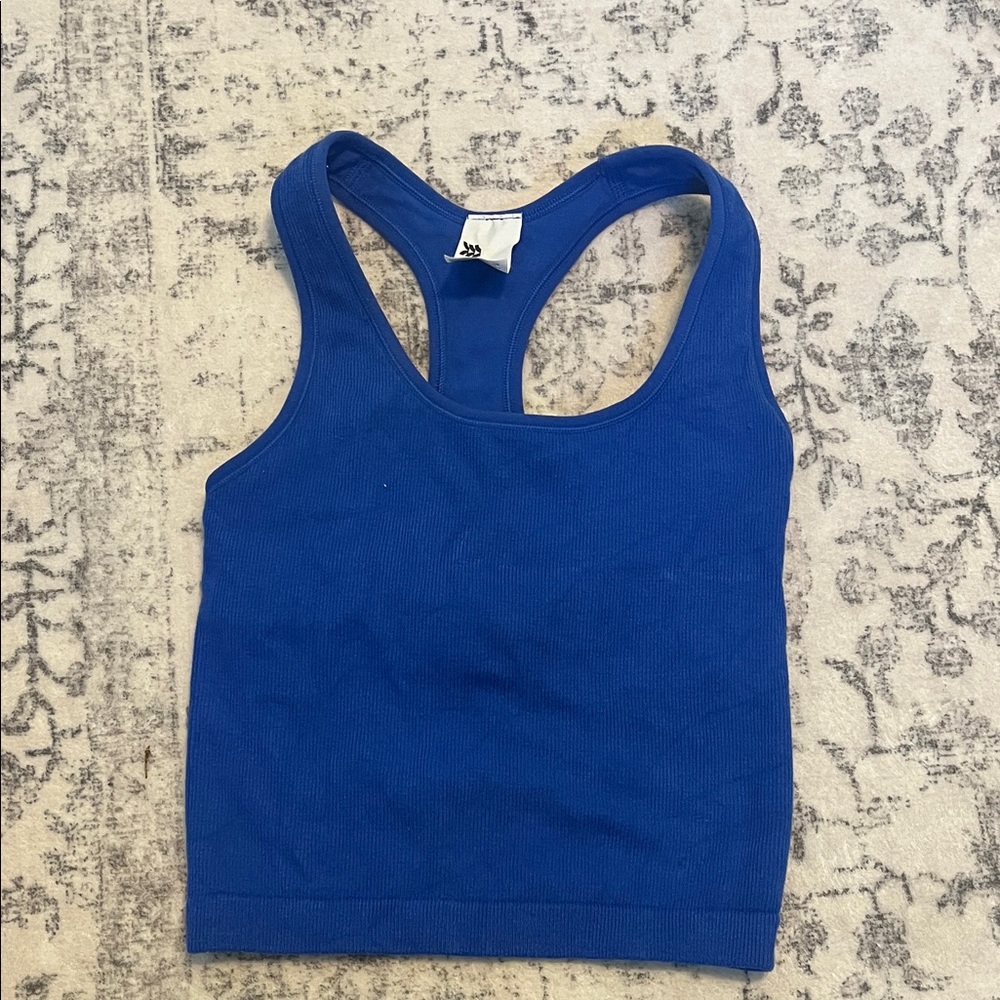 All in Motion Cobalt Racerback Tank Top
